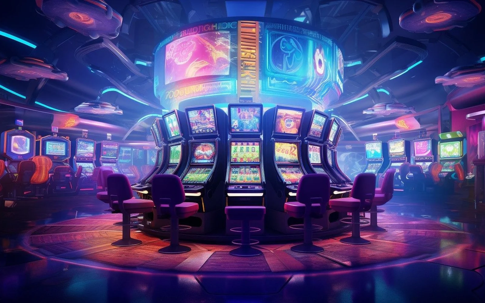 Tampilan permainan slot bertema warna cerah di MAMI188
